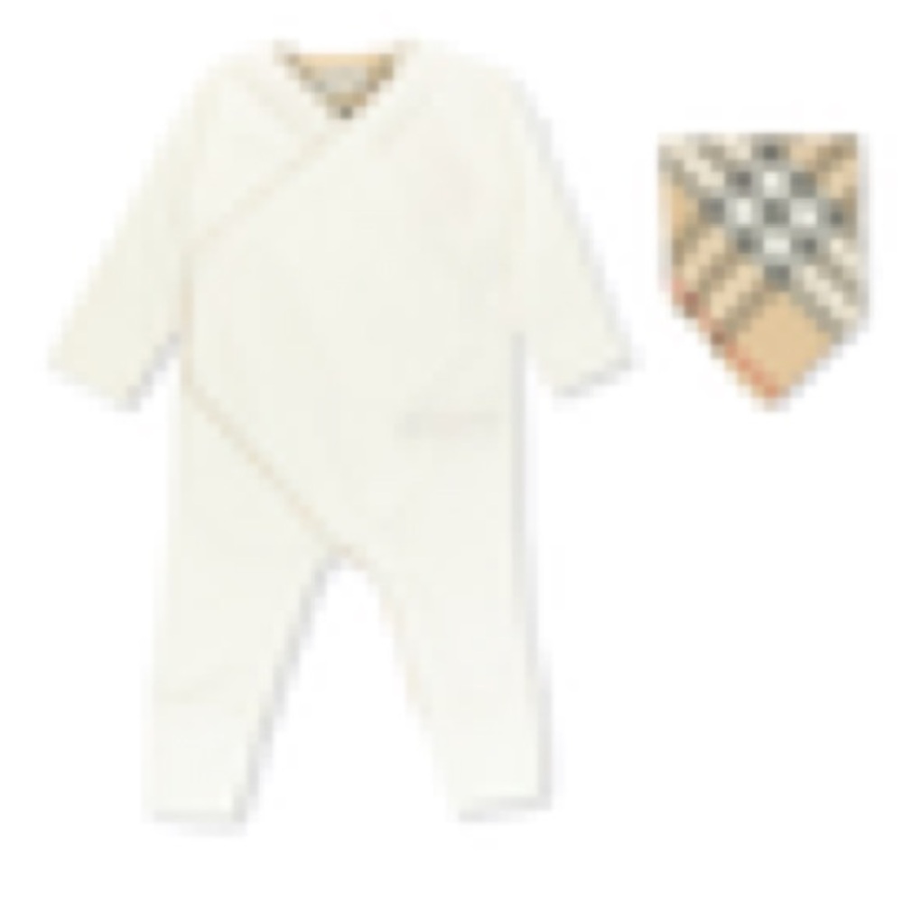 original box Burberry one piece with bib